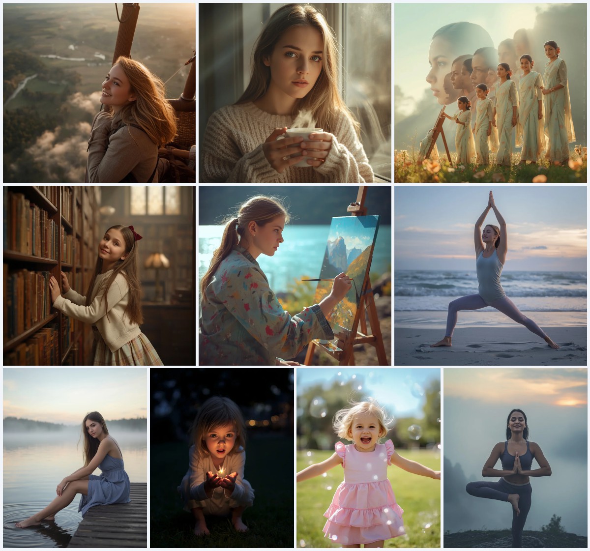 New 10 AI Prompts for Aesthetic Girl’s Cozy Camping Under the Stars | Best prompt for wedding