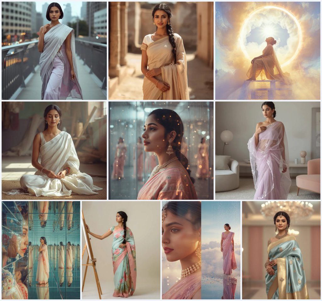 Top 10 Prompt for Saree Look for Girl Instagram for Engaging Trends | Trending purple saree prompt today