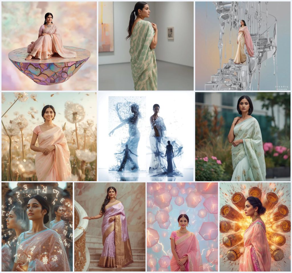 Top 10 Trending Purple Saree Prompt for Gemini for Artistic Flair | aesthetic saree prompt